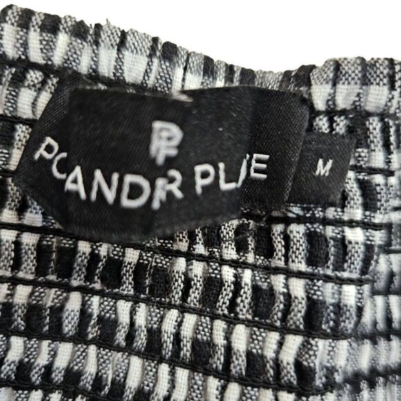 Pomander Place Abigail Dress Womens Size M Mini Black White Gingham Check - Picture 9 of 9